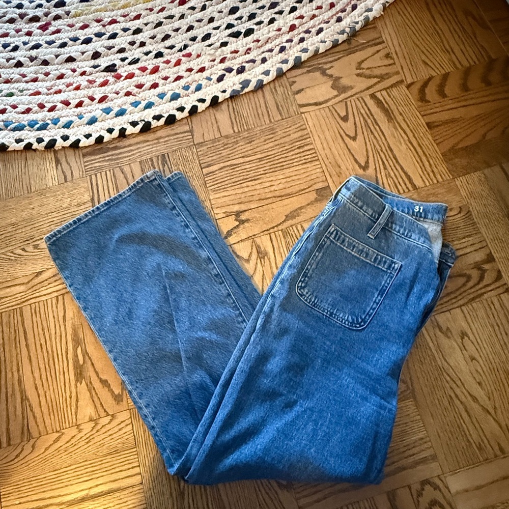J. Crew Light Blue Slim Wide Leg Jeans